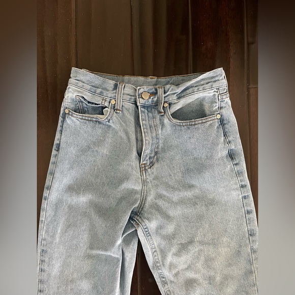 UNIF Light Wash Straight Denim Jeans Size 25 - Picture 2 of 11